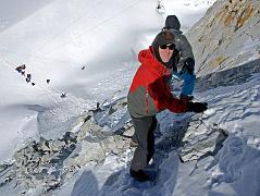 10 10 Jerome Ryan Climbing Down East Col